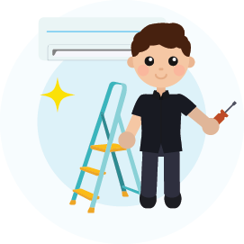 AC Service - Air conditioning maintenance and repair service icon